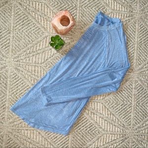 AE soft and sexy slub periwinkle long sleeve